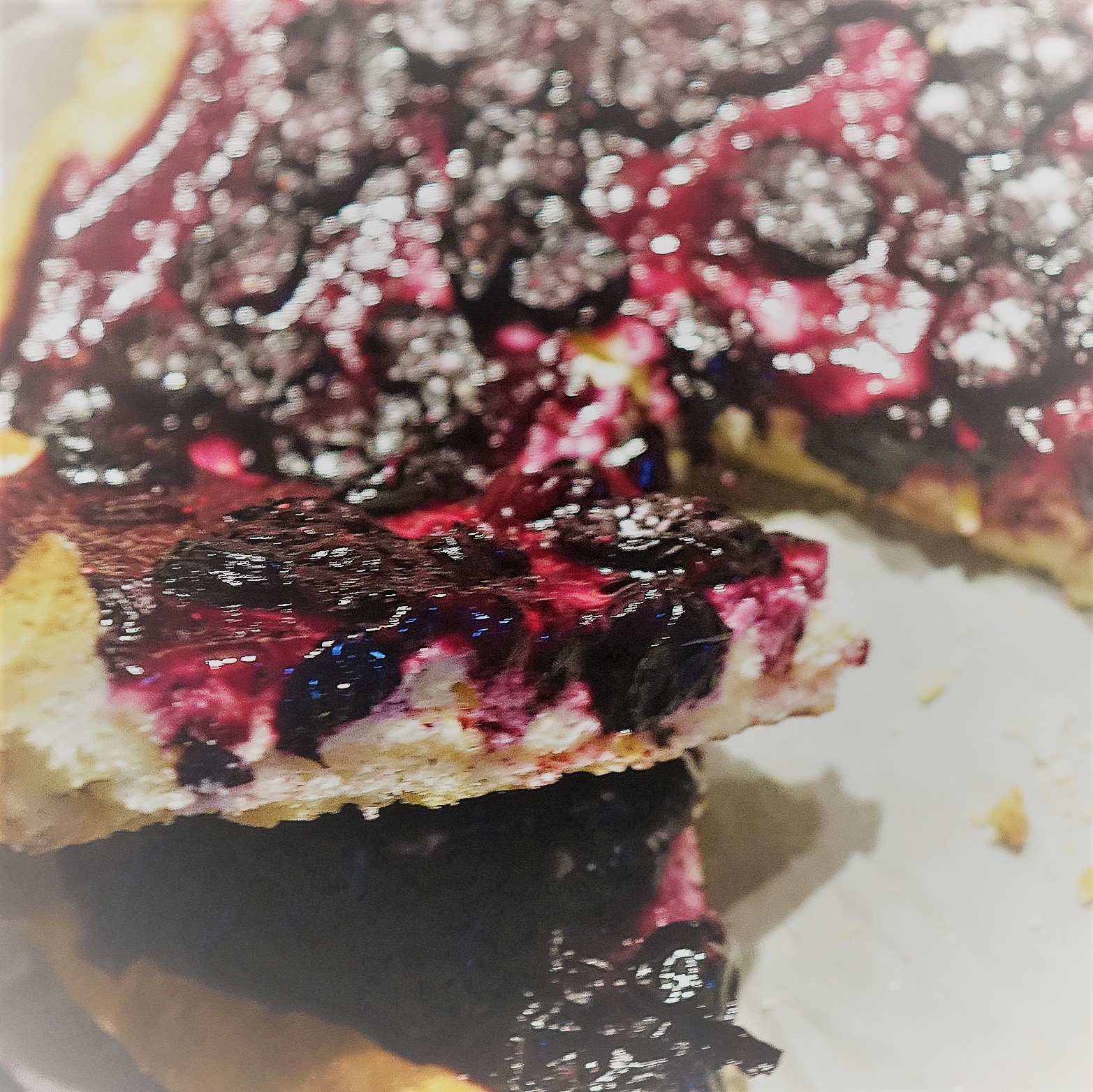 Tarte aux myrtilles façon cheesecake